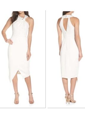 ⬇️ Harlyn Twist Front Asymmetrical Cocktail Dress